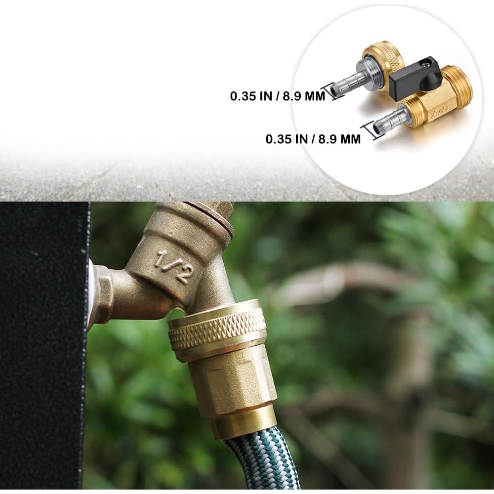 Adaptador de manguera telescópica YELUN con válvula de cierre