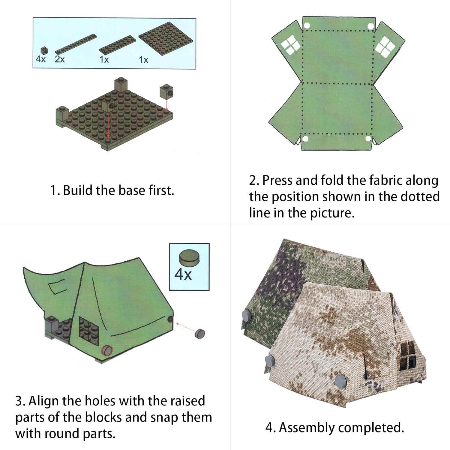 Juego de Bloques de Construcción Militar VICVIK - Tienda Caqui