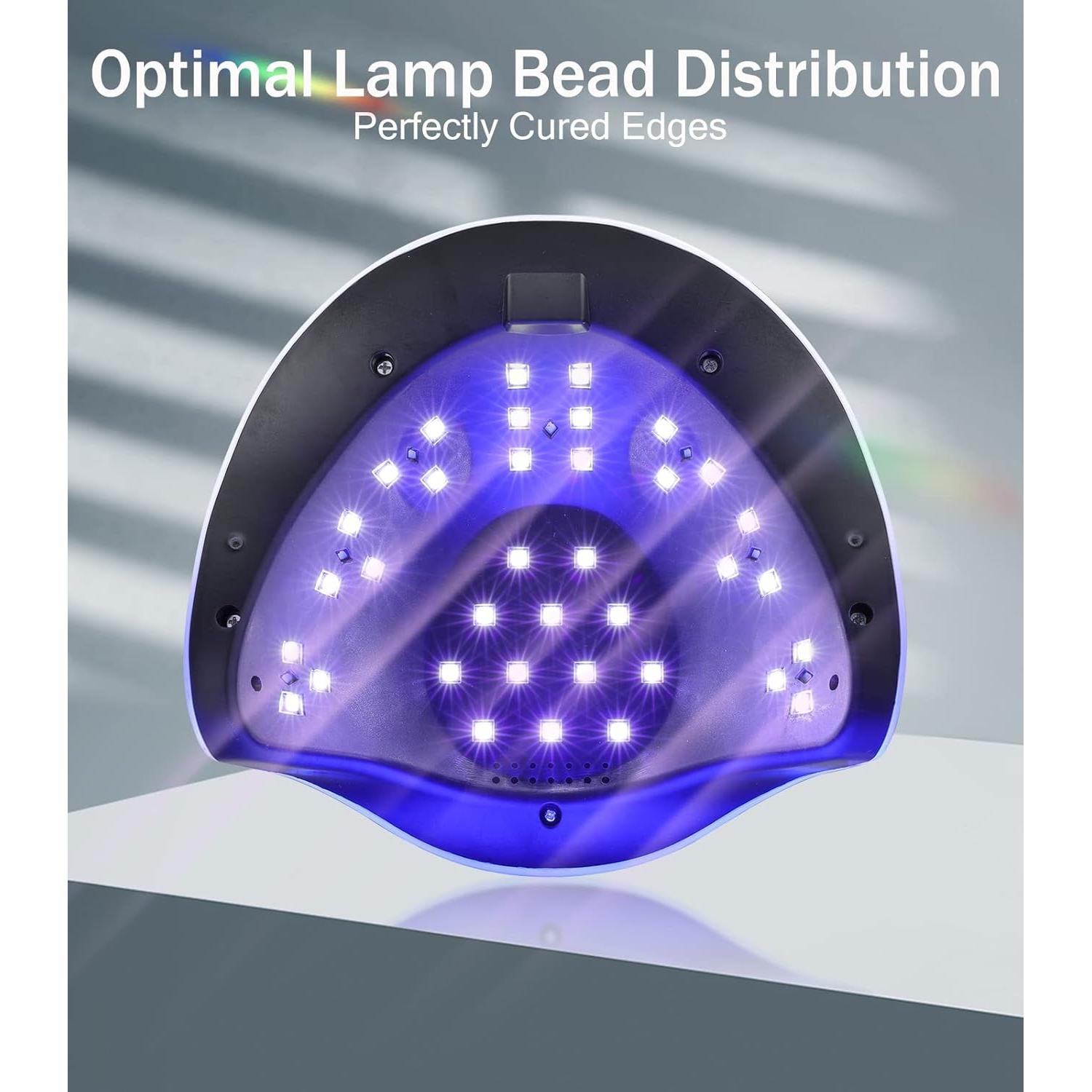 Lámpara UV para Uñas Easkep 120W con Guantes Protectores