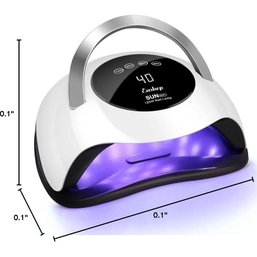 Lámpara UV para Uñas Easkep 120W con Guantes Protectores