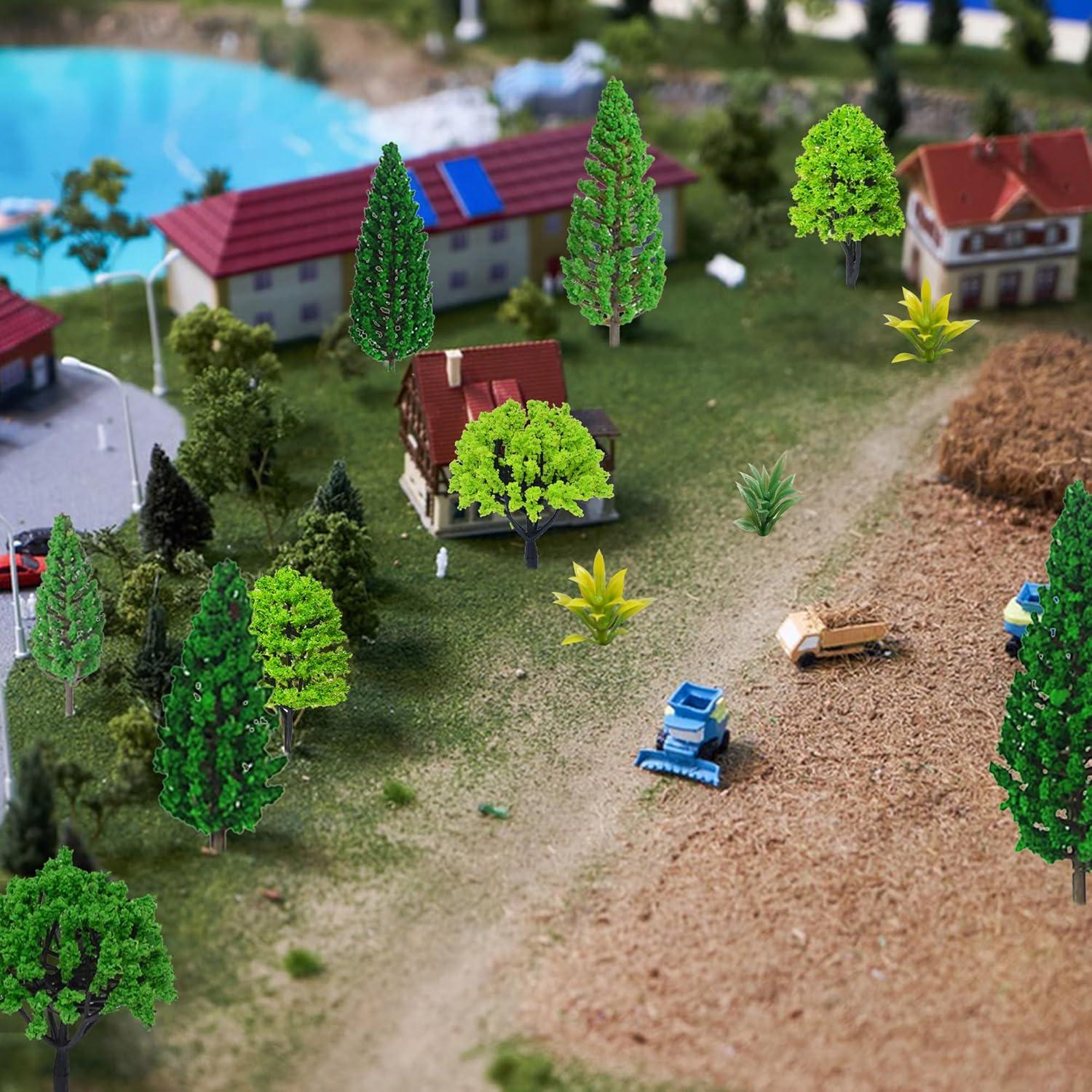 Set de 38 Árboles Miniatura MOMOONNON para Diorama