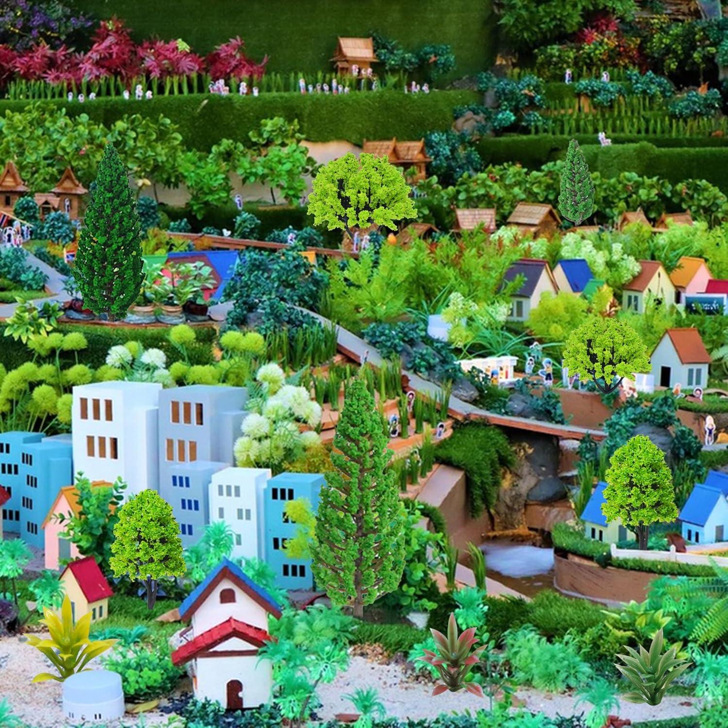 Set de 38 Árboles Miniatura MOMOONNON para Diorama