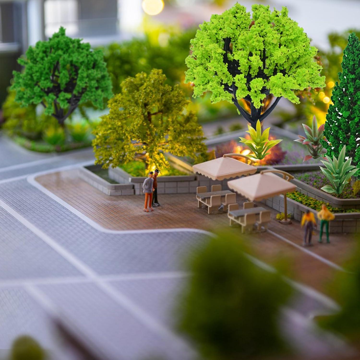 Set de 38 Árboles Miniatura MOMOONNON para Diorama