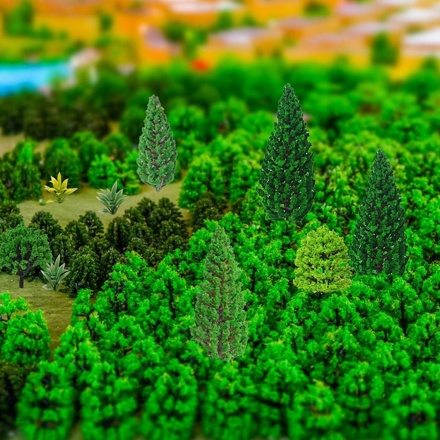 Set de 38 Árboles Miniatura MOMOONNON para Diorama