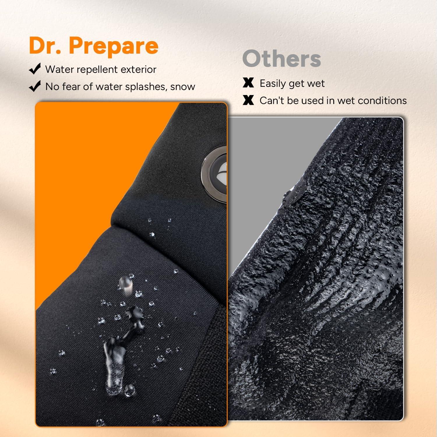 Guantes Calentados DR.PREPARE Unisex Táctiles 3200mAh