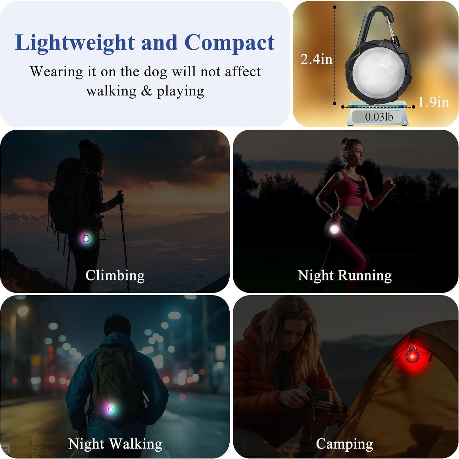 Luces LED para Collares de Perro XIEYOUWXS, Impermeables IP68