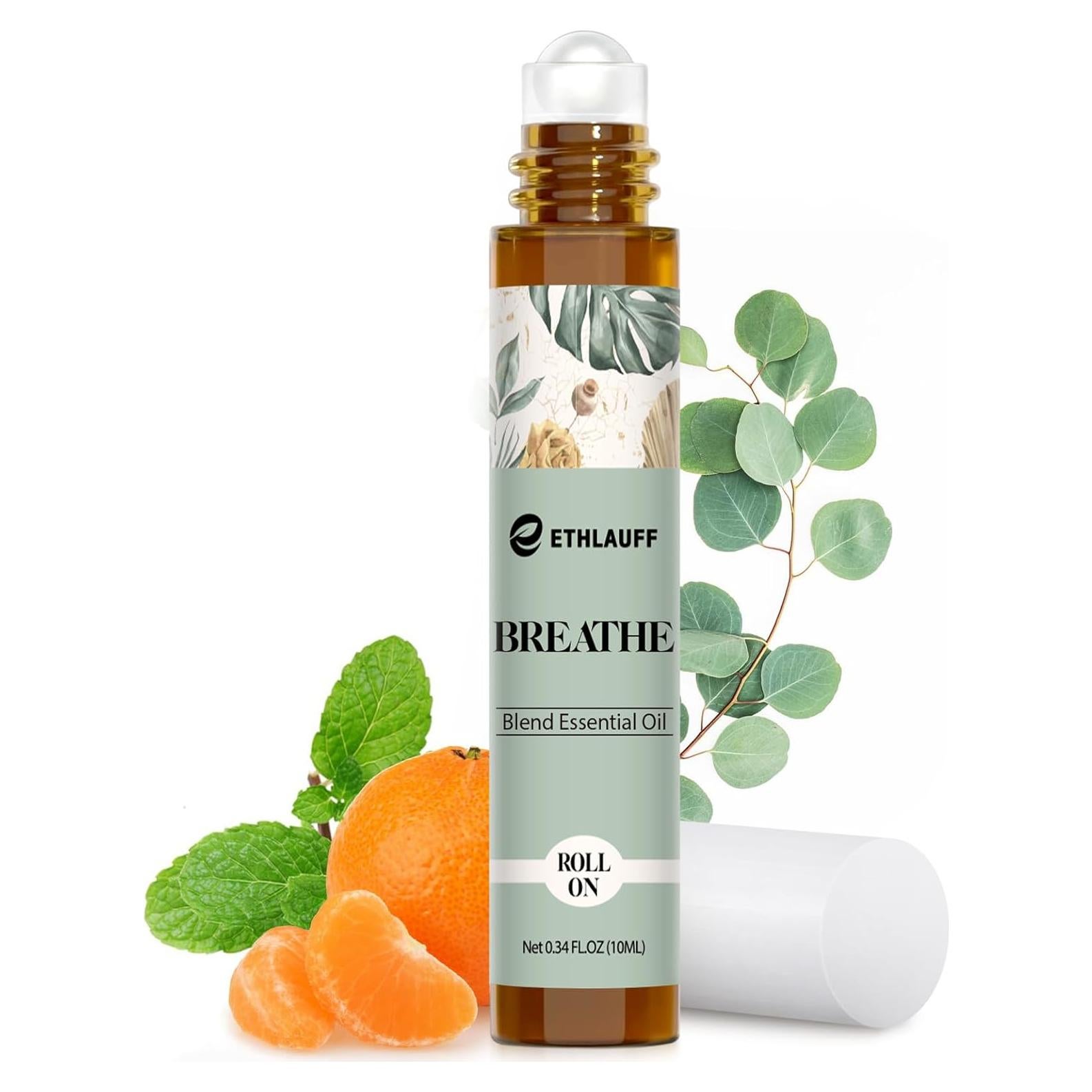 Aceite Esencial Roll-On Breathe Ethlauff 10 ml - Alivio Respiratorio