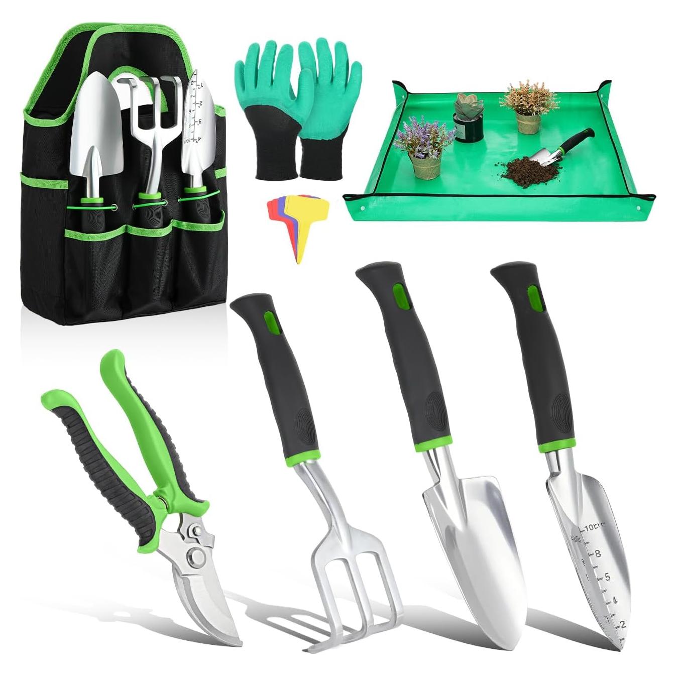 Juego de Herramientas de Jardinería Housolution 8PCS Ergonómico