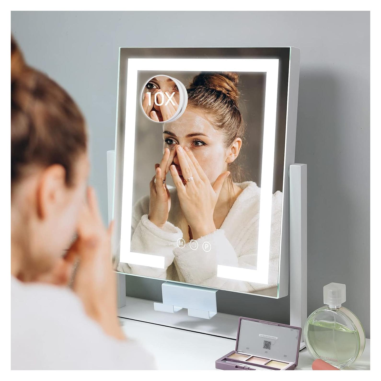 Espejo de Maquillaje Iluminado Kottova 36.83cm 10X Magnificación
