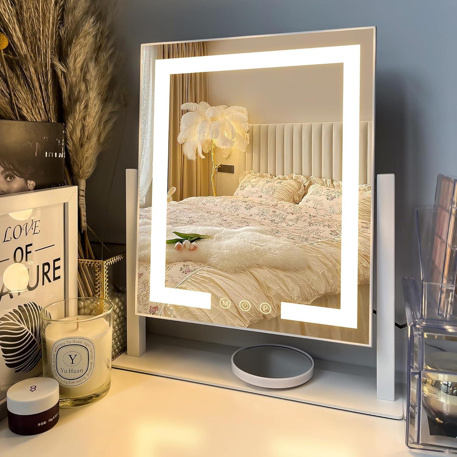 Espejo de Maquillaje Iluminado Kottova 36.83cm 10X Magnificación