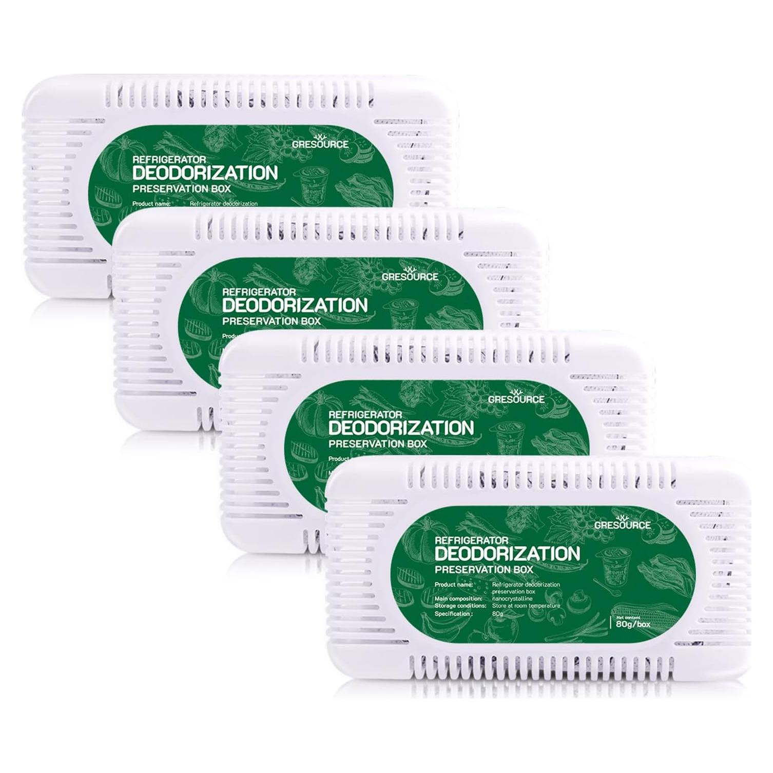Paquete de 4 Desodorantes para Refrigerador Gresource 421g