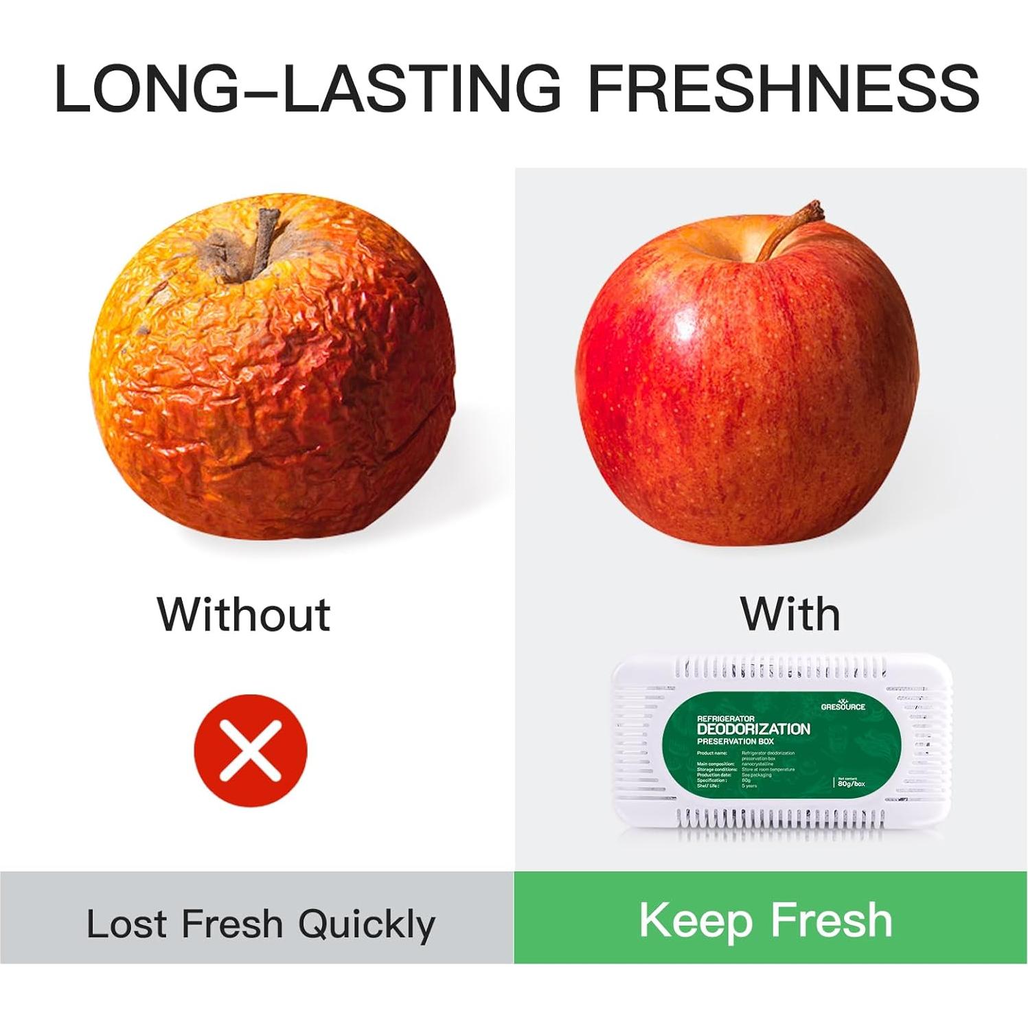 Paquete de 4 Desodorantes para Refrigerador Gresource 421g