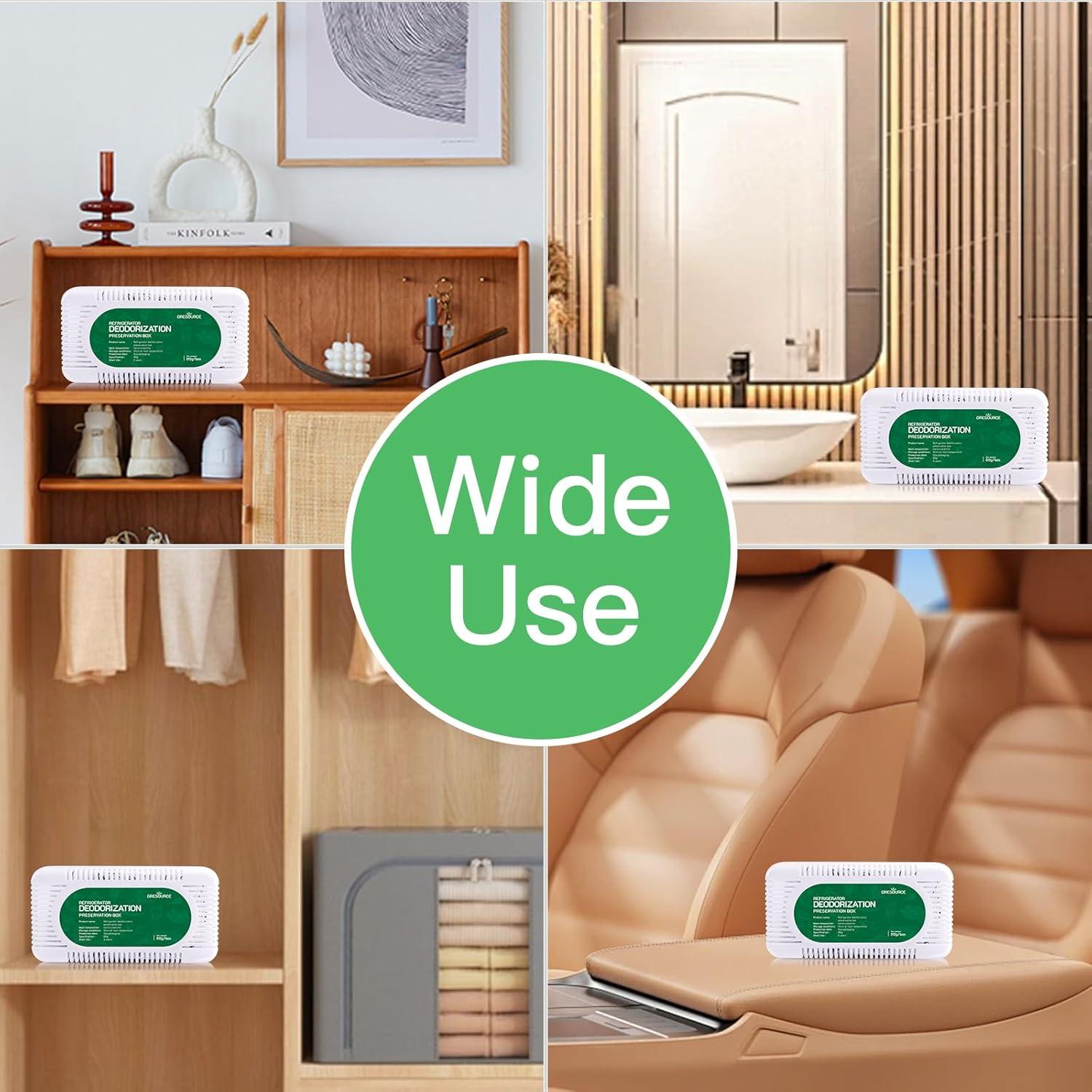 Paquete de 4 Desodorantes para Refrigerador Gresource 421g