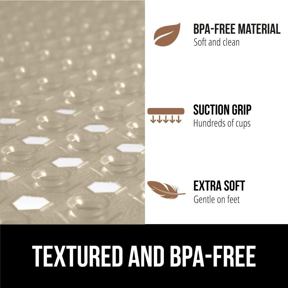 Alfombrilla de Ducha GORILLA GRIP Cuadrada 53.34 cm Beige