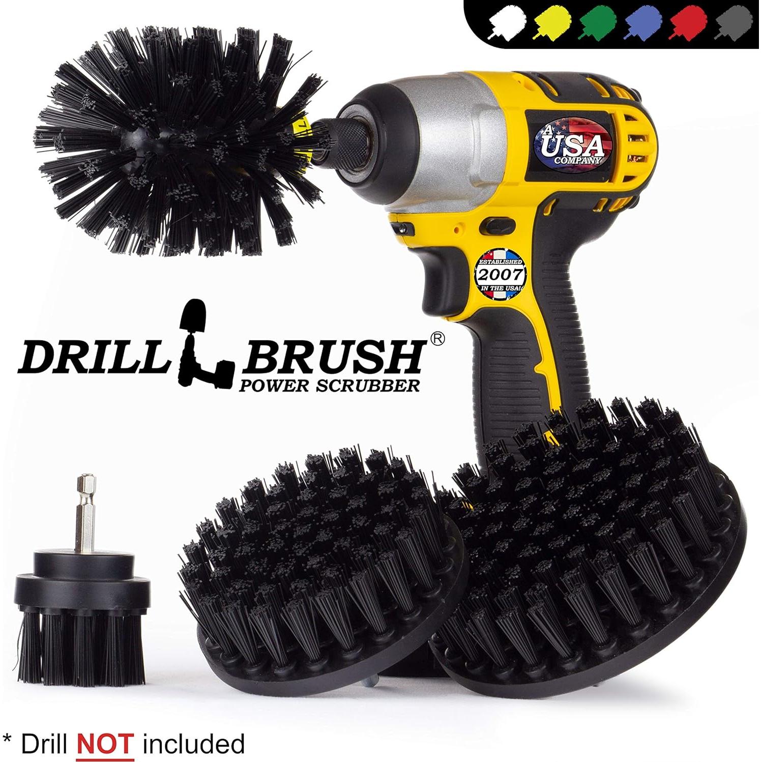 Kit de Cepillos de Limpieza Drillbrush 4 Piezas Nylon Duro