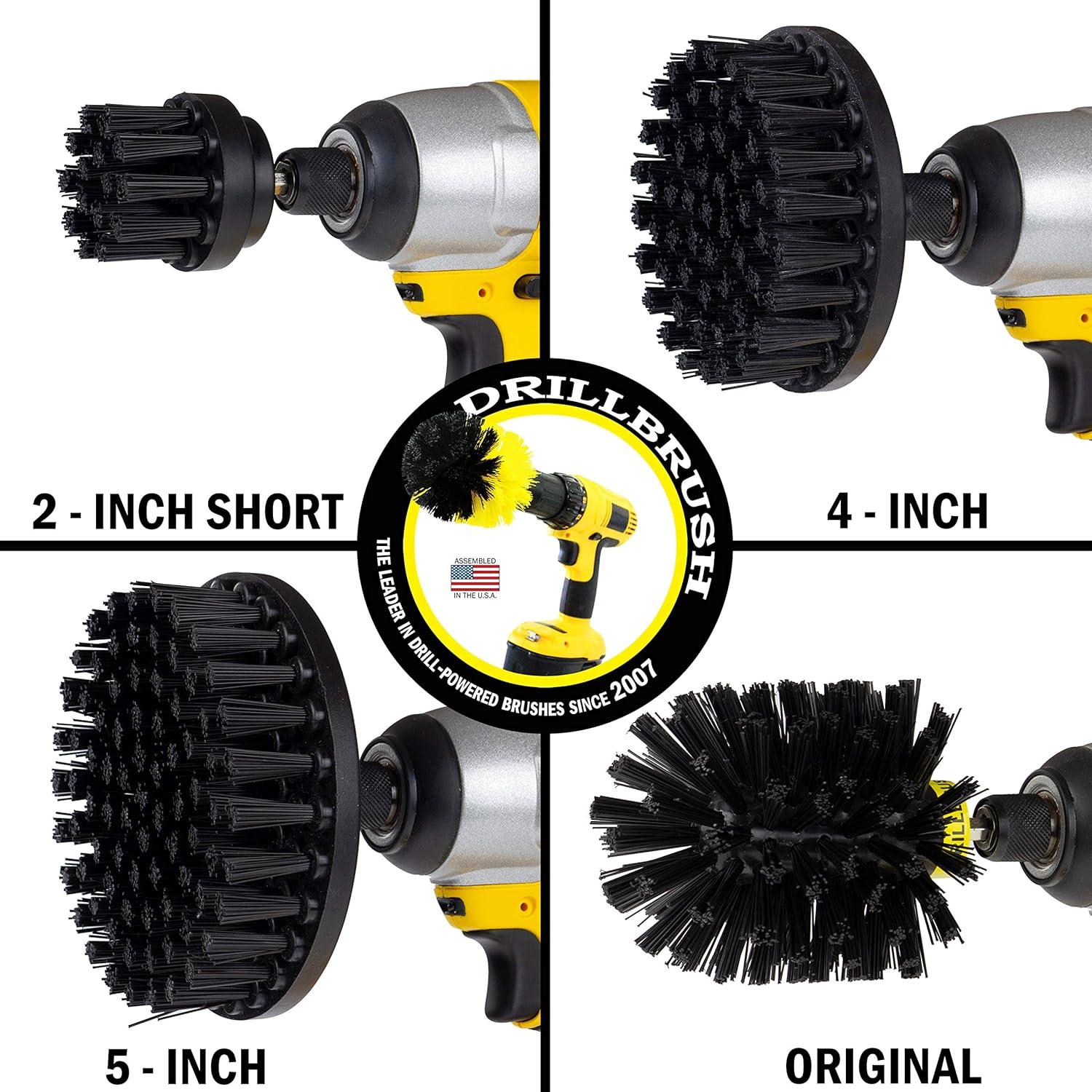 Kit de Cepillos de Limpieza Drillbrush 4 Piezas Nylon Duro