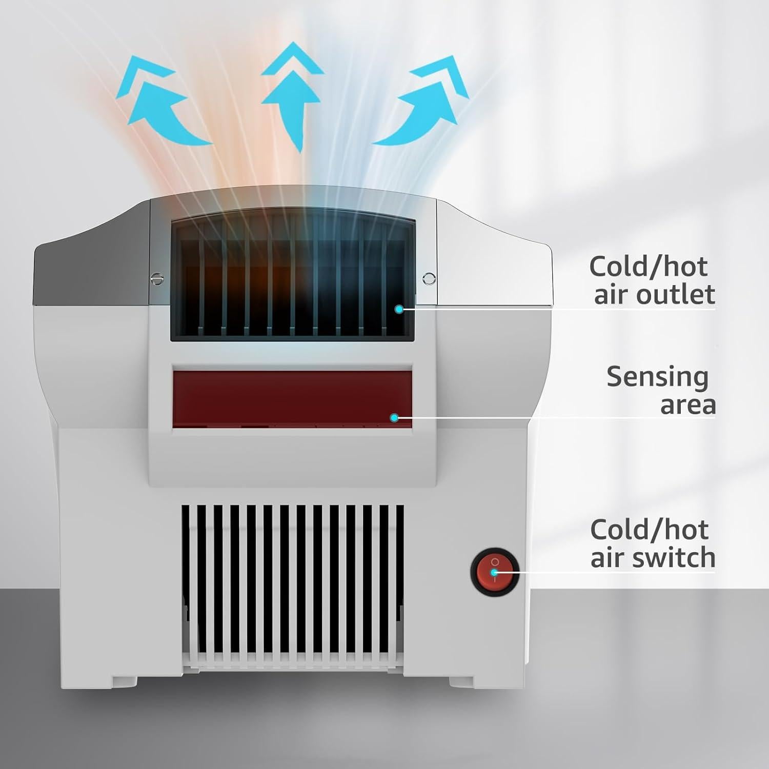 Secador de Manos Eléctrico Modunful Plata 1600W Sin Contacto