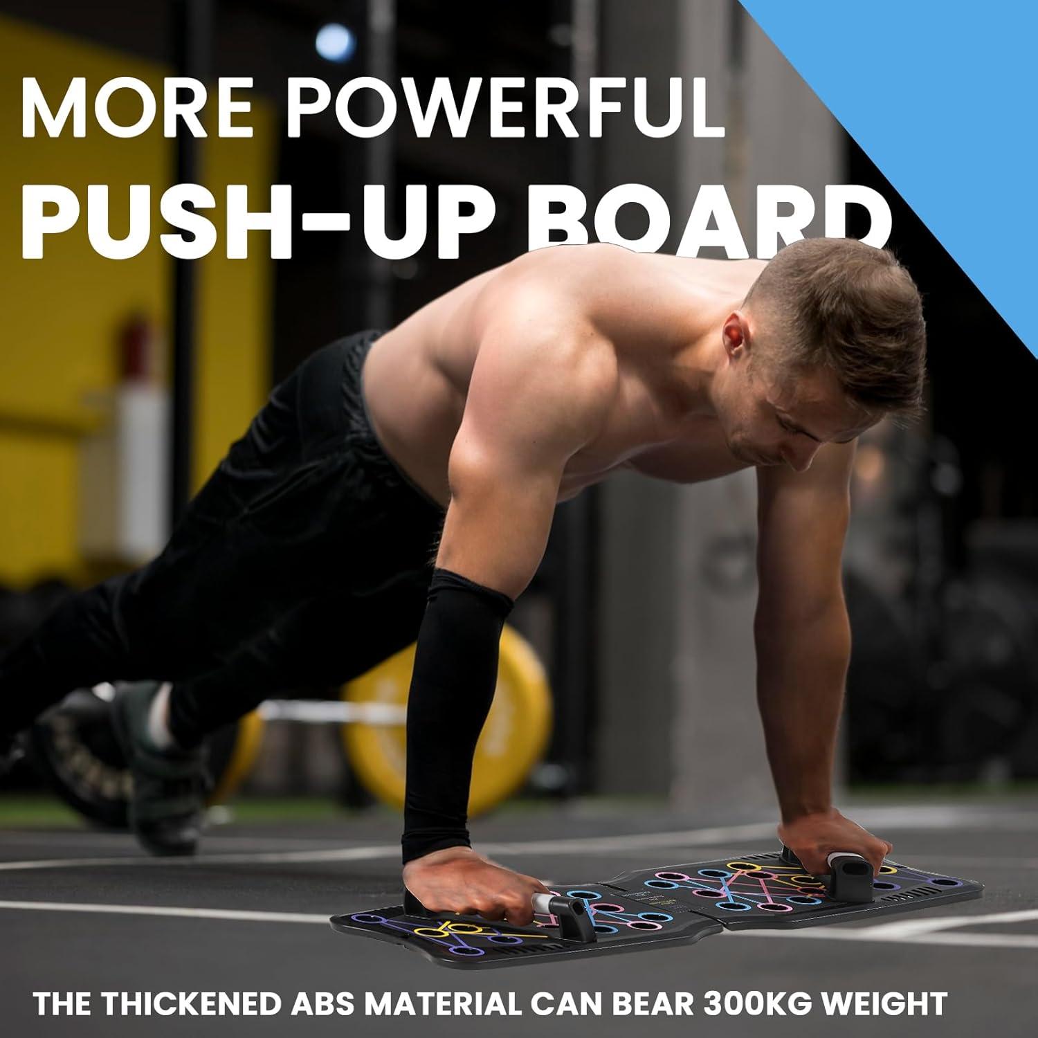 Tabla de Flexiones GearBoost con Cuerda de Salto Ajustable