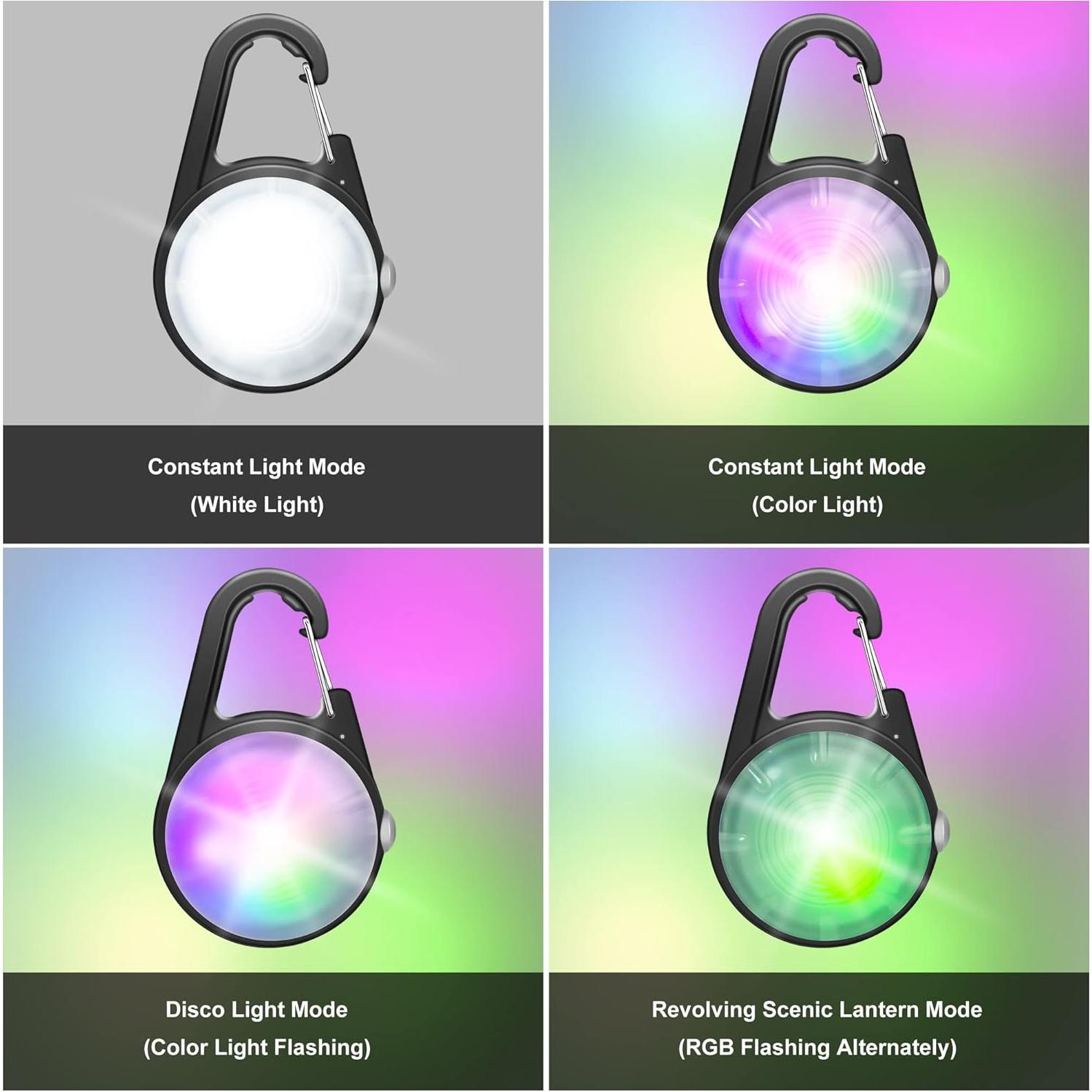 Luz LED Recargable para Collar de Perro QIZIYARDALL IP68 2 Pcs