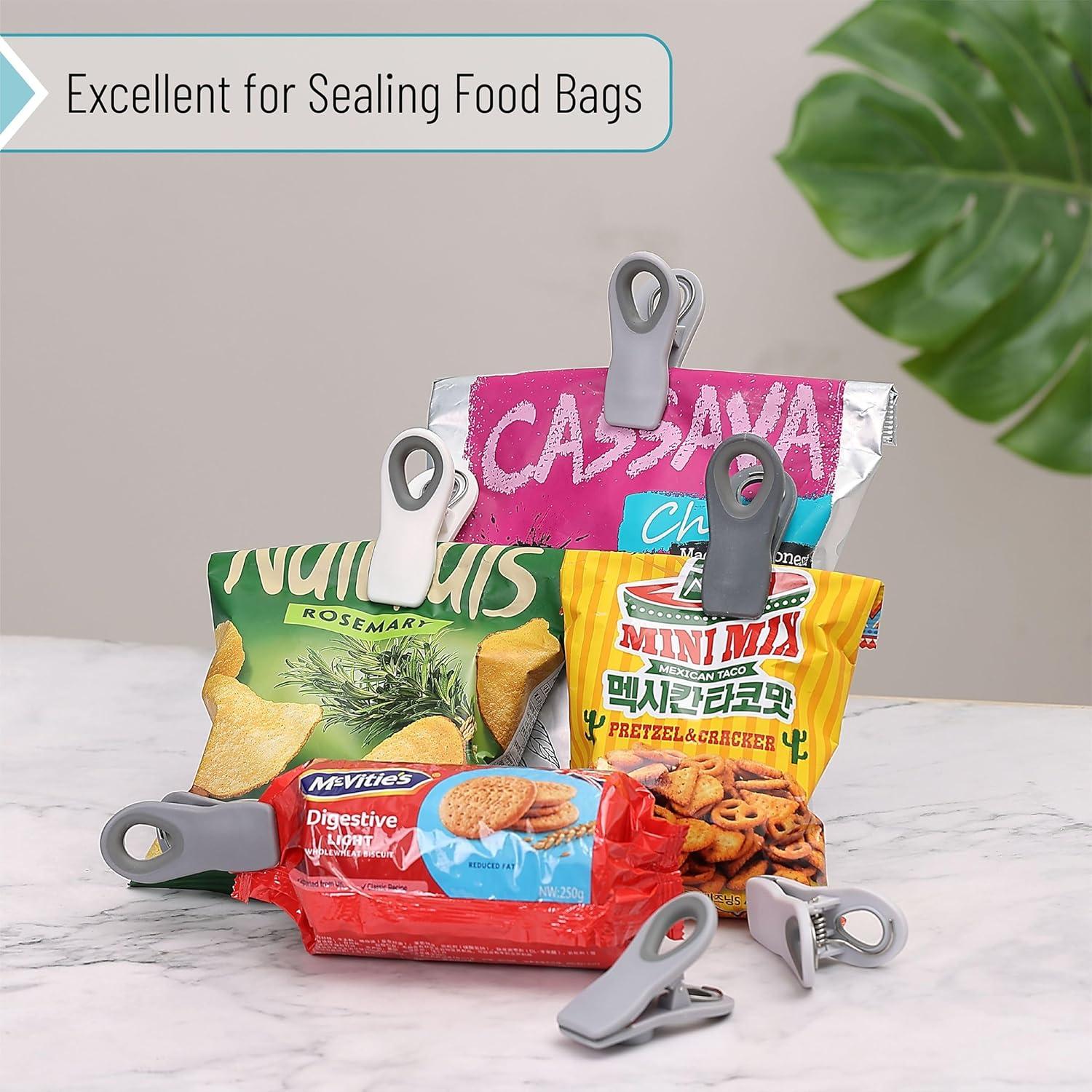 Clips Magnéticos para Bolsas Mr. Pen - Paquete de 6 Grises