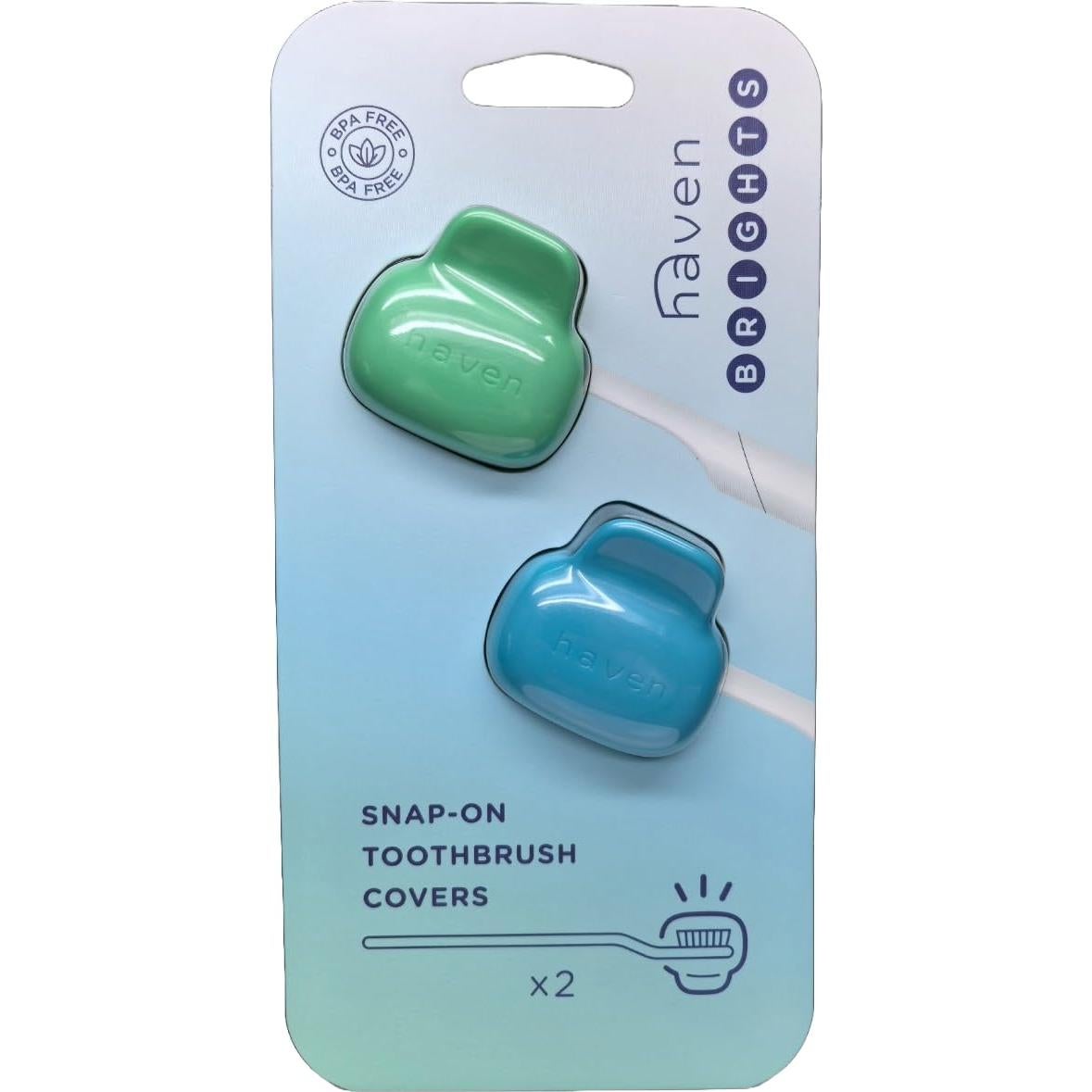 Funda de Cepillo de Dientes Haven - Pack de 2 - Esmeralda y Aqua
