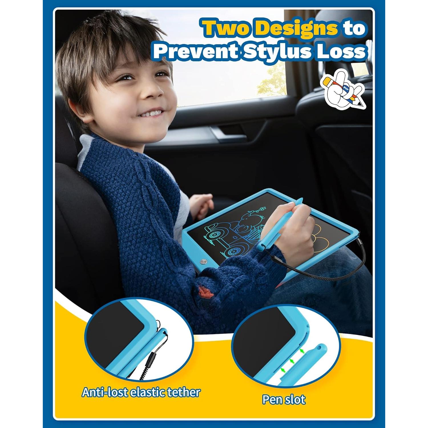 Tableta de Escritura LCD TEKFUN 12" Azul para Niños 3-7 Años