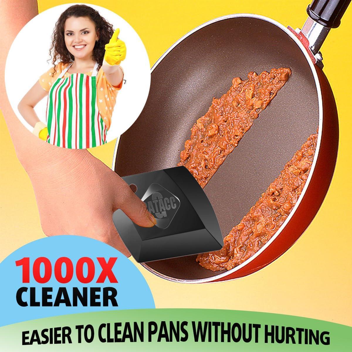 Juego de 4 Raspadores de Sartén G.CATACC - Plástico Duradero