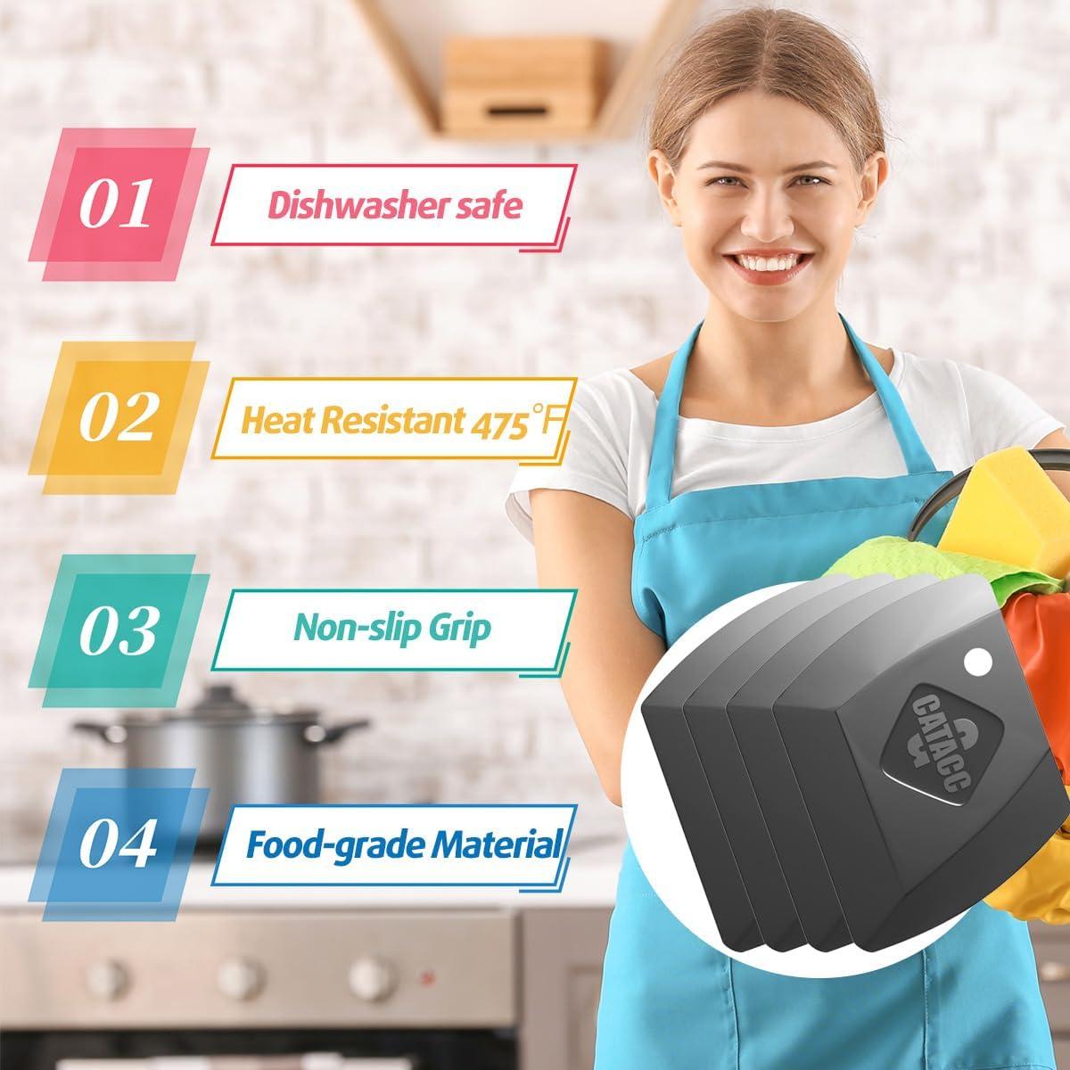 Juego de 4 Raspadores de Sartén G.CATACC - Plástico Duradero