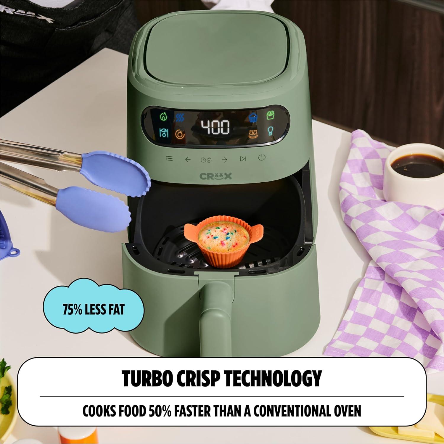 Freidora Digital CRUX x Marshmello 3 QT TurboCrisp Oliva