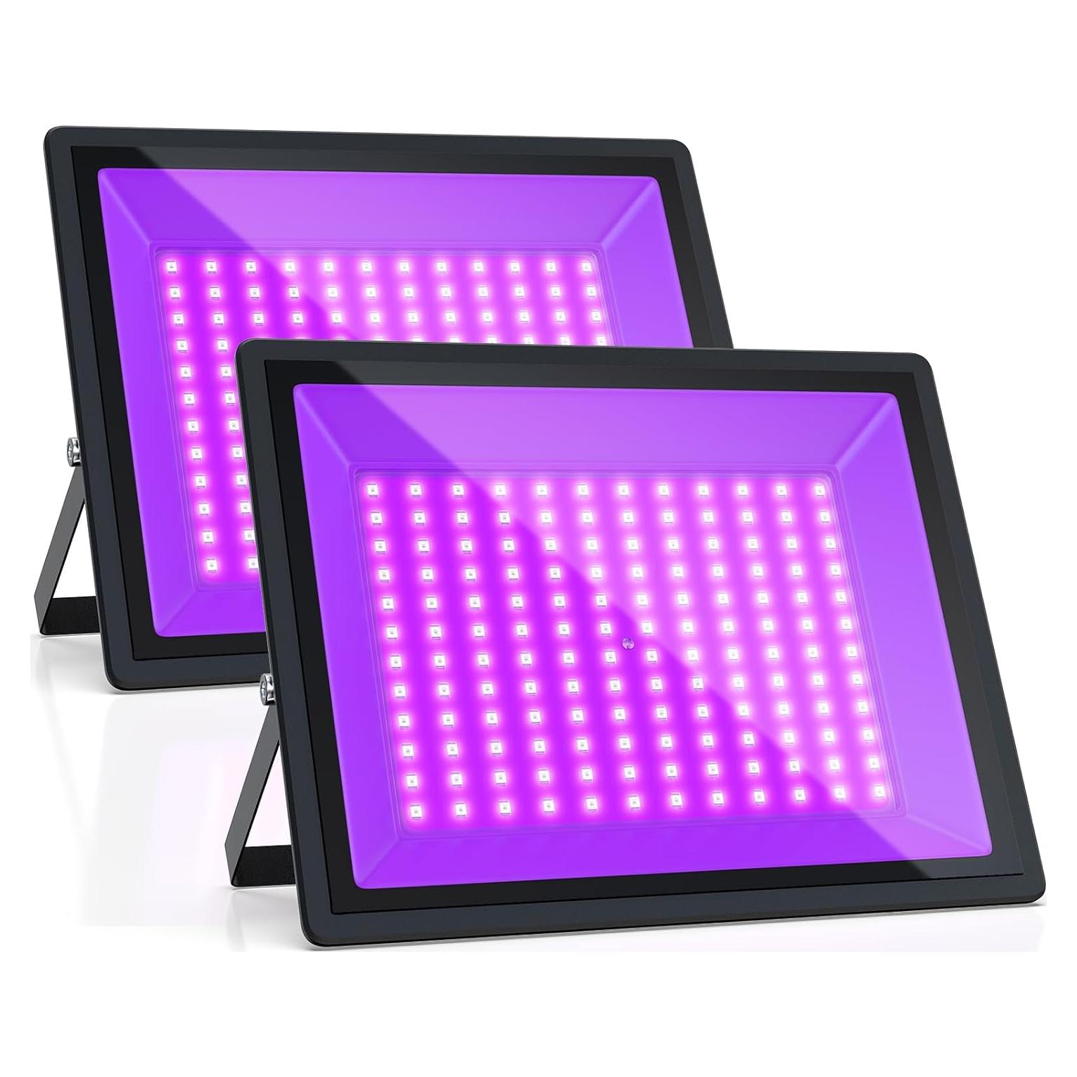 Luz Negra UV 150W AffyBulb Paquete de 2 IP66 para Fiestas