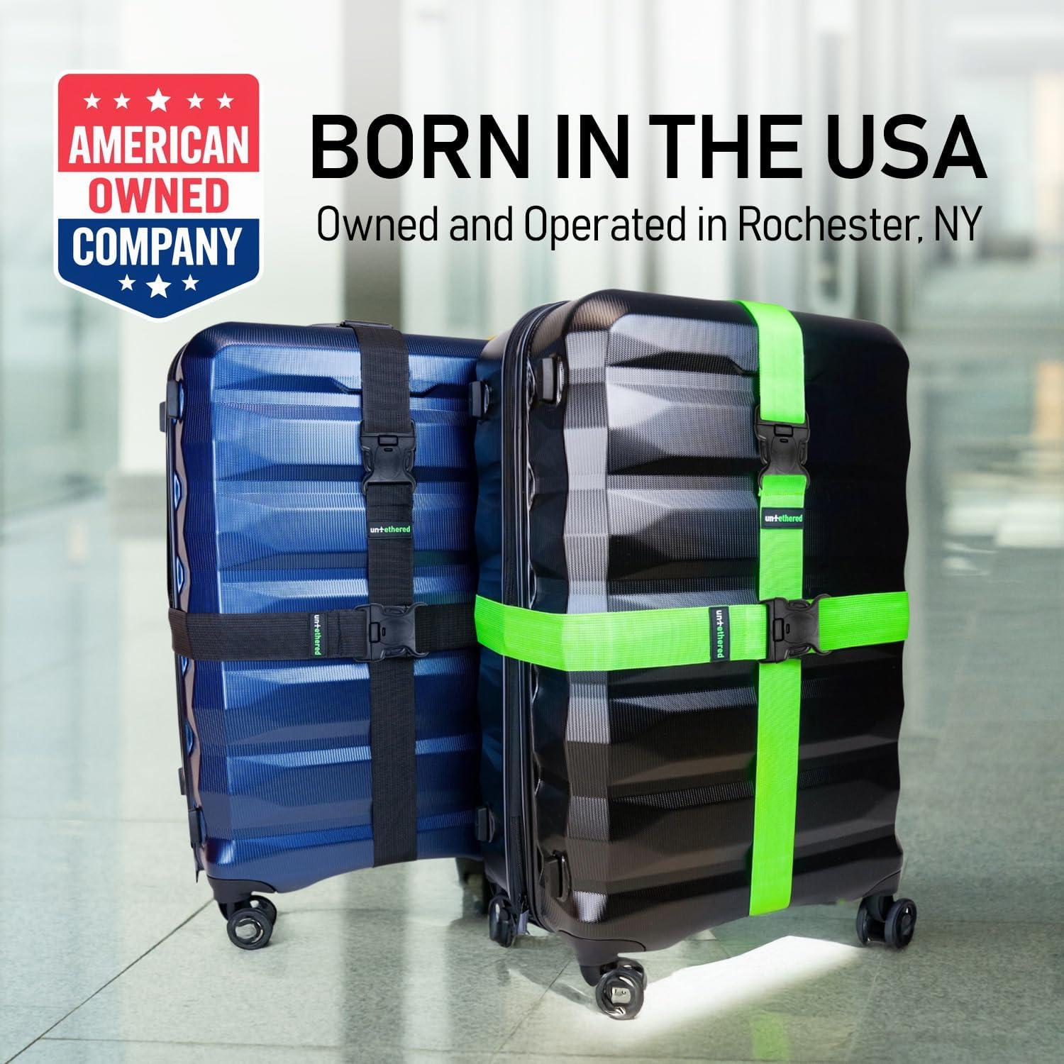 Correas de Equipaje Desatadas - Paquete de 4 Ajustables 1.83m