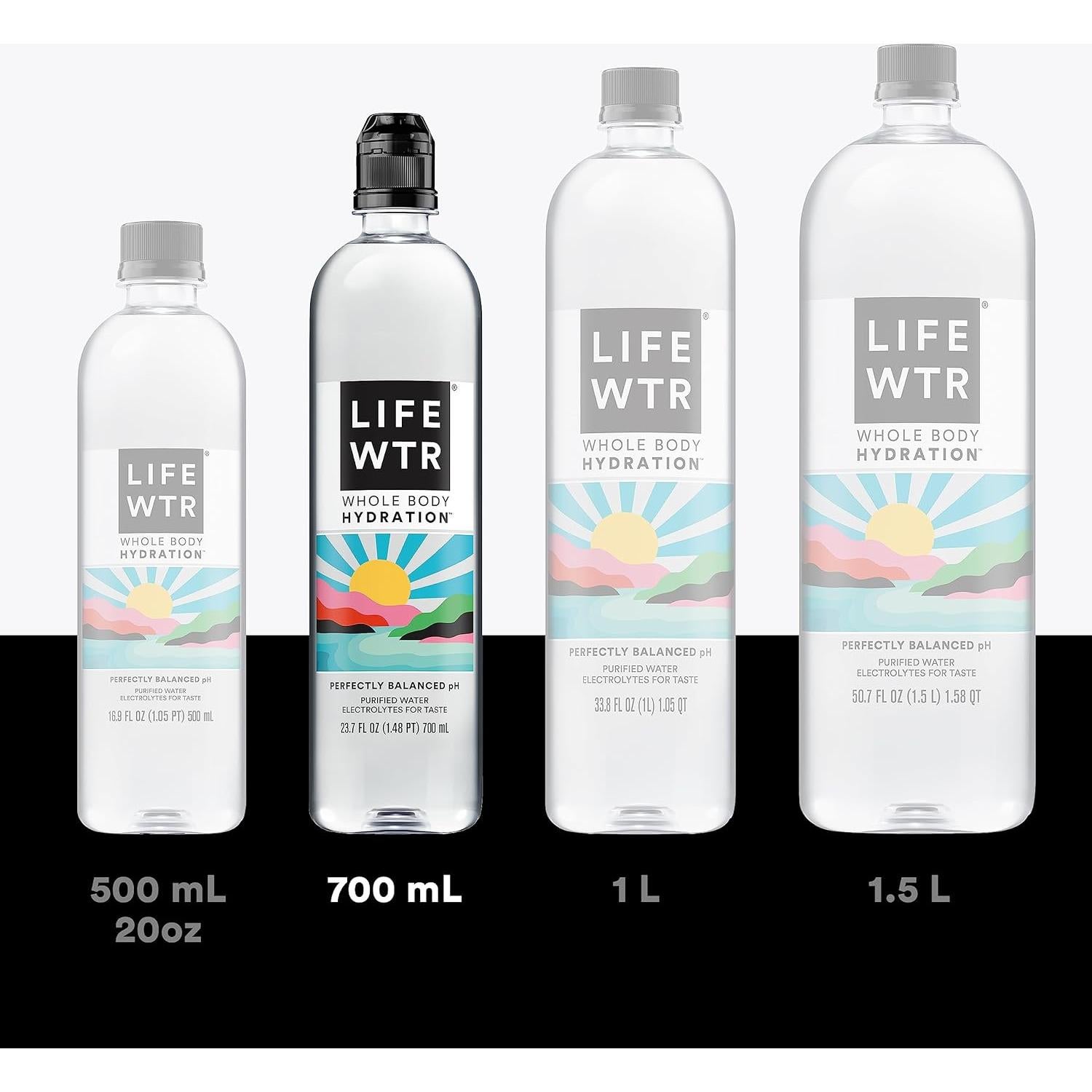 Agua Purificada LIFEWTR 700ml pH Equilibrado Paquete 12