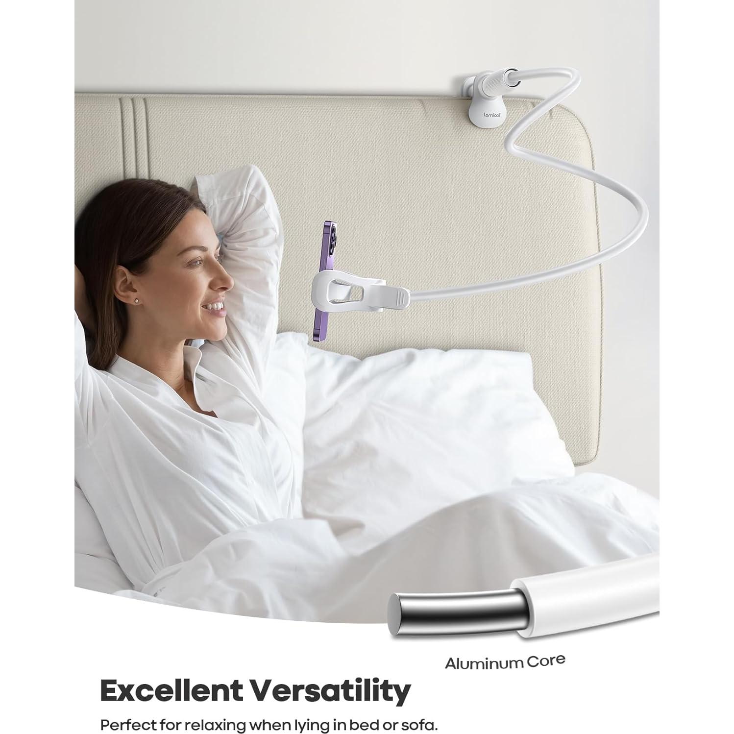 Soporte para teléfono Lamicall STGP01-EU-W cuello de ganso 84.8 cm