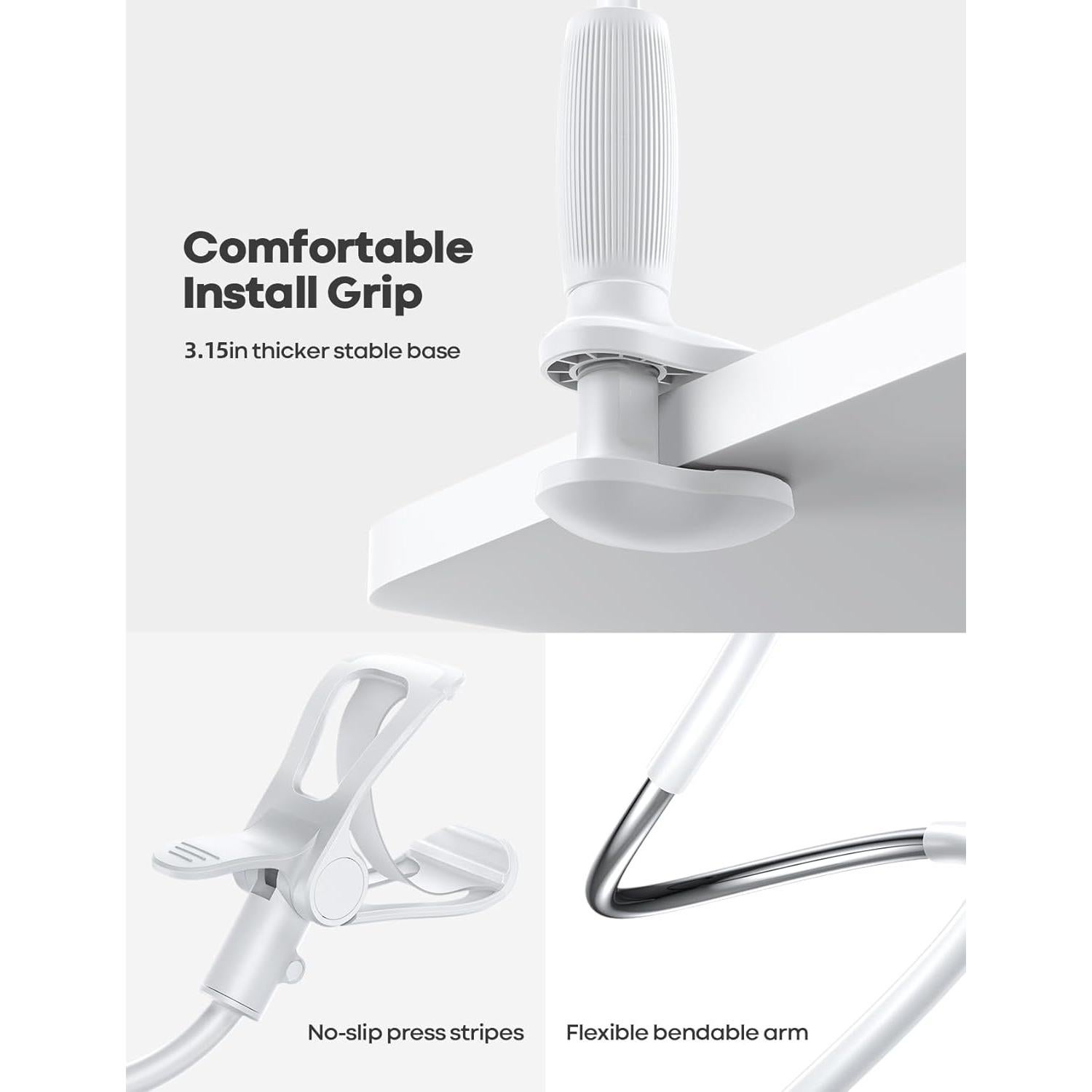 Soporte para teléfono Lamicall STGP01-EU-W cuello de ganso 84.8 cm