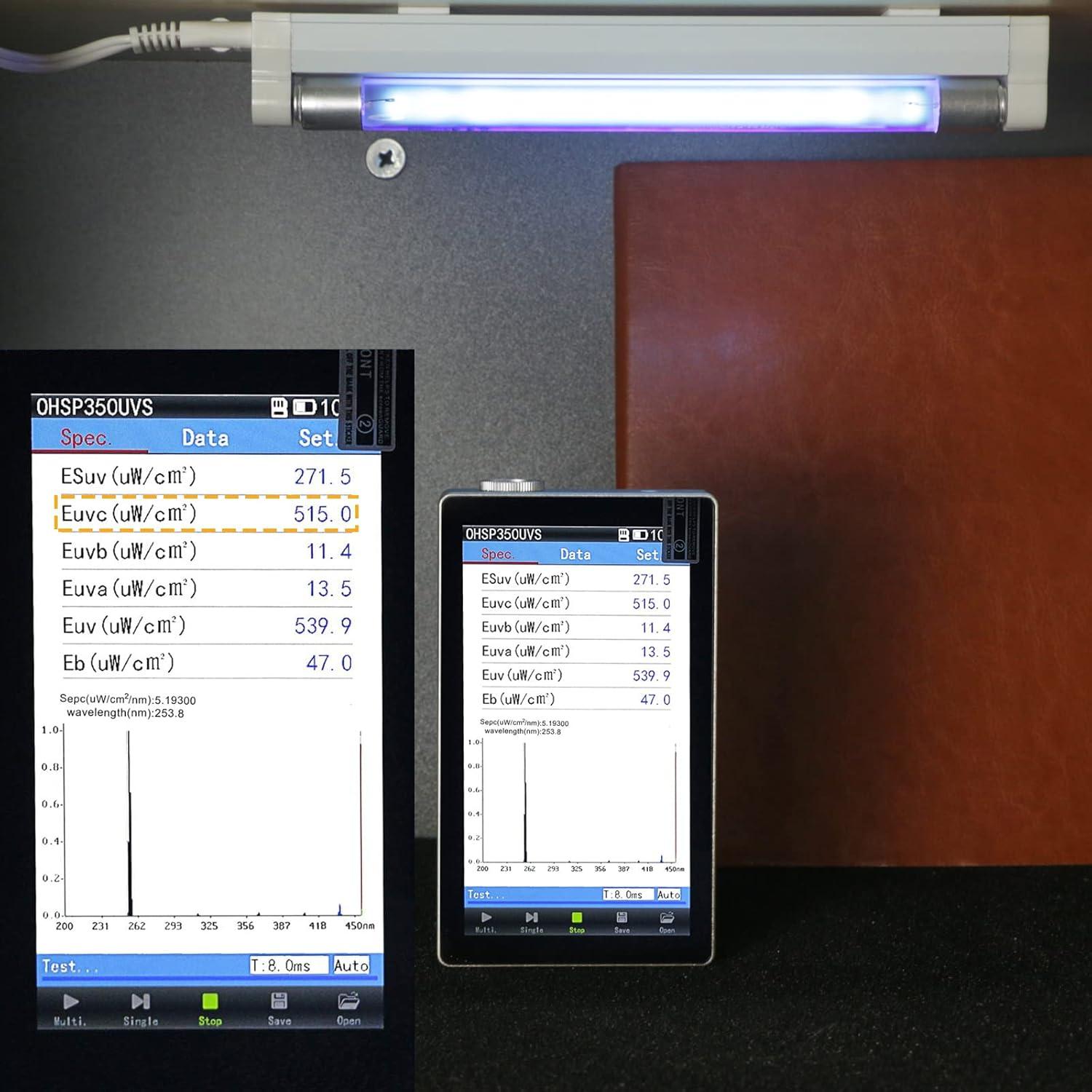 Lámpara Desinfectante UV Coospider 6W Libre de Ozono 23.5cm