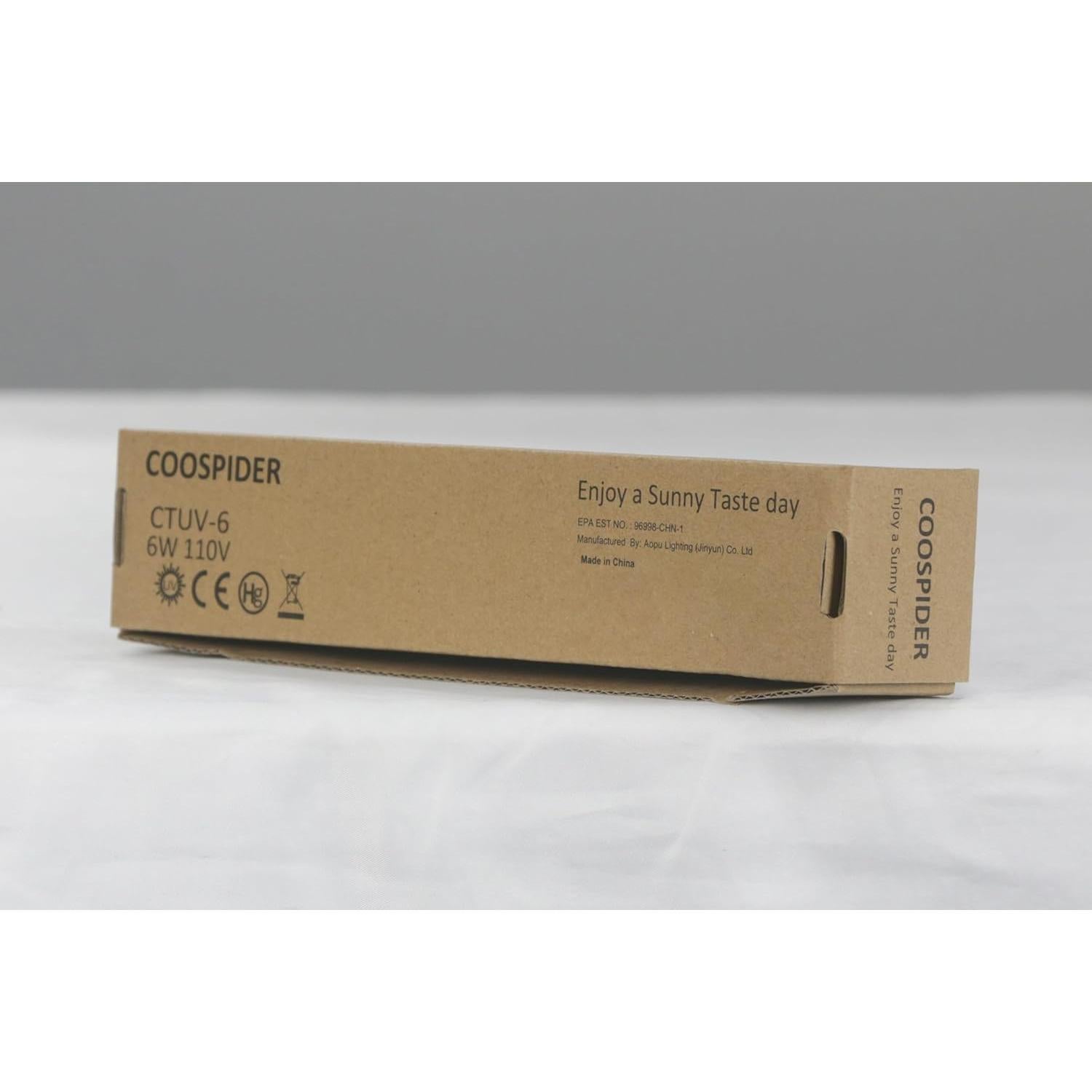 Lámpara Desinfectante UV Coospider 6W Libre de Ozono 23.5cm