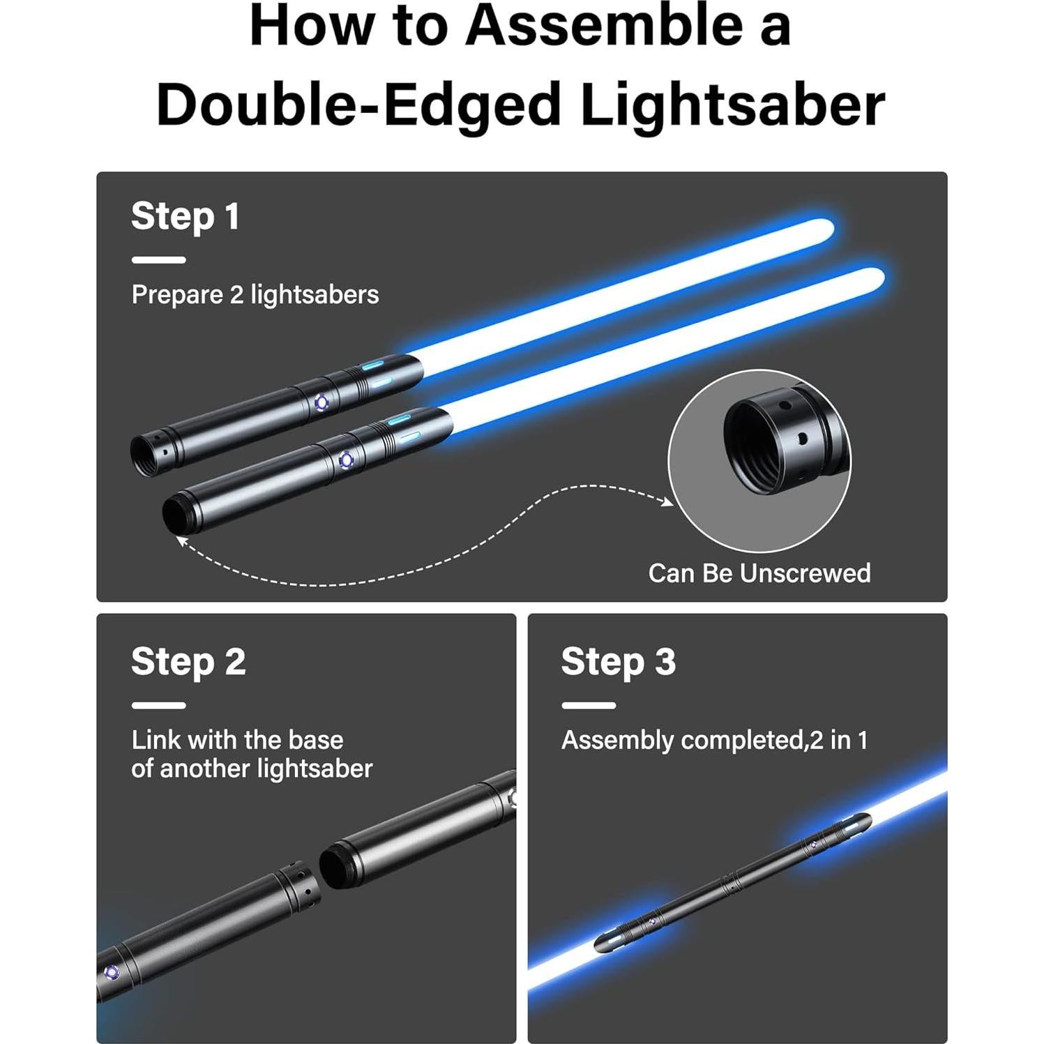 Sable de Luz ANASABER CT008 RGB 12 Colores con Metal