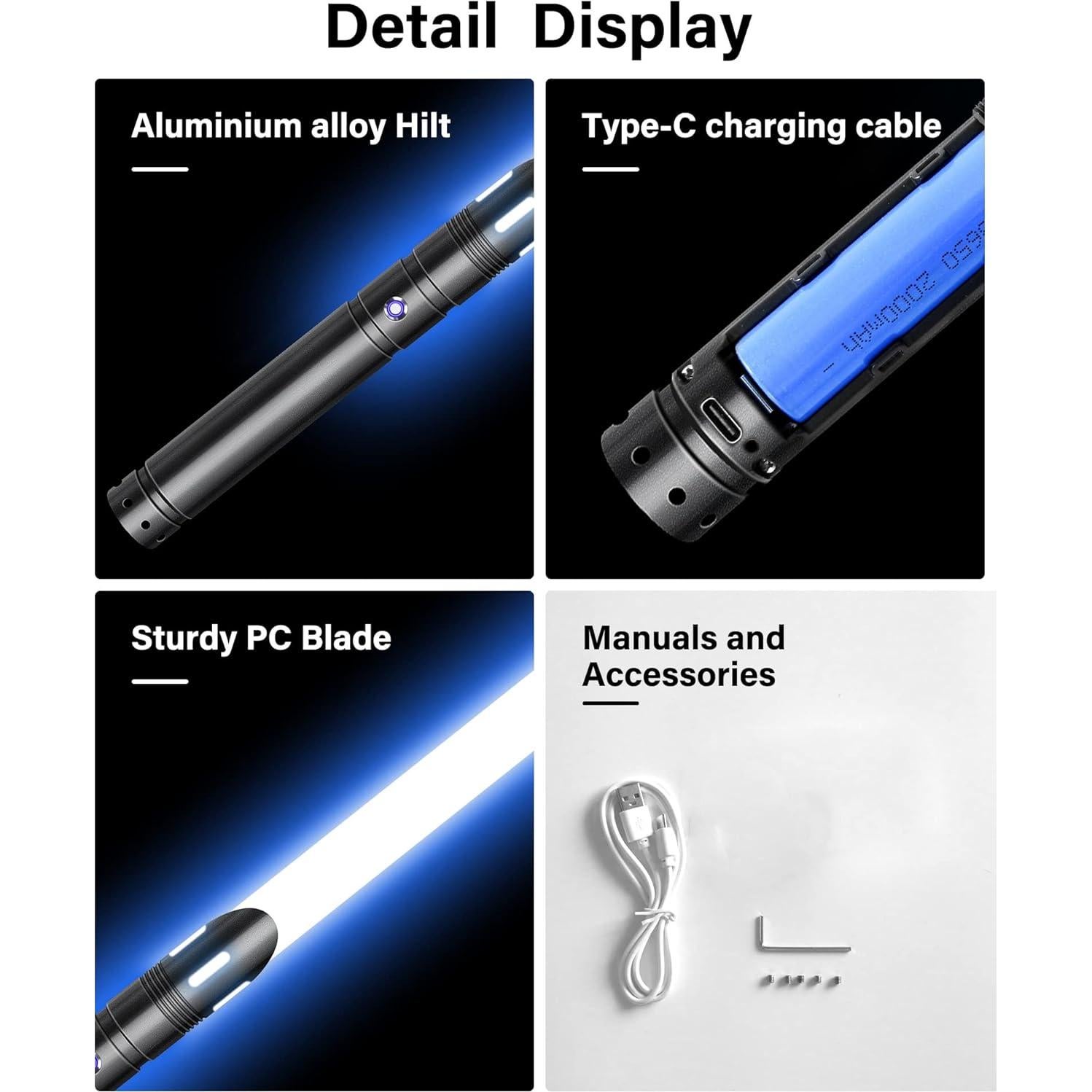 Sable de Luz ANASABER CT008 RGB 12 Colores con Metal