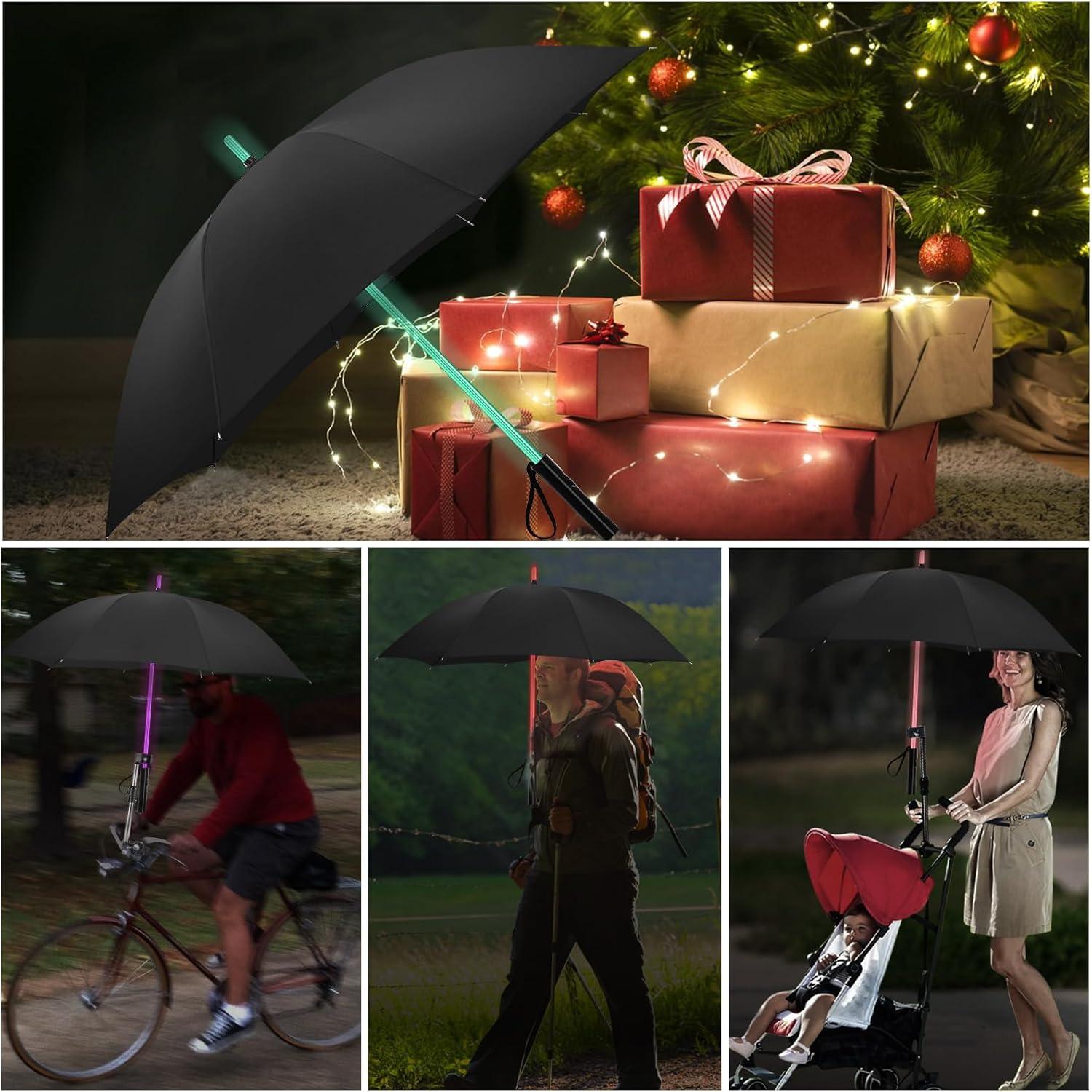 Paraguas LED BESTKEE Sable de Luz 82 cm a Prueba de Viento