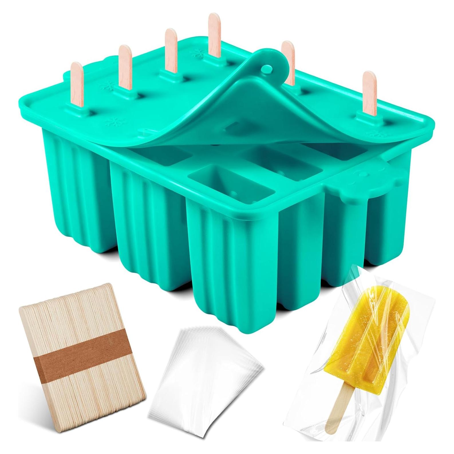 Molde de Paletas de Silicona Waybesty 12 Cavidades Azul