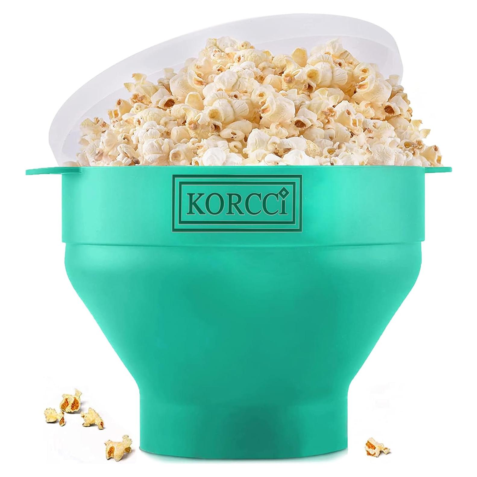 Tazón Plegable para Palomitas KORCCI Aqua 2.4L Microondas