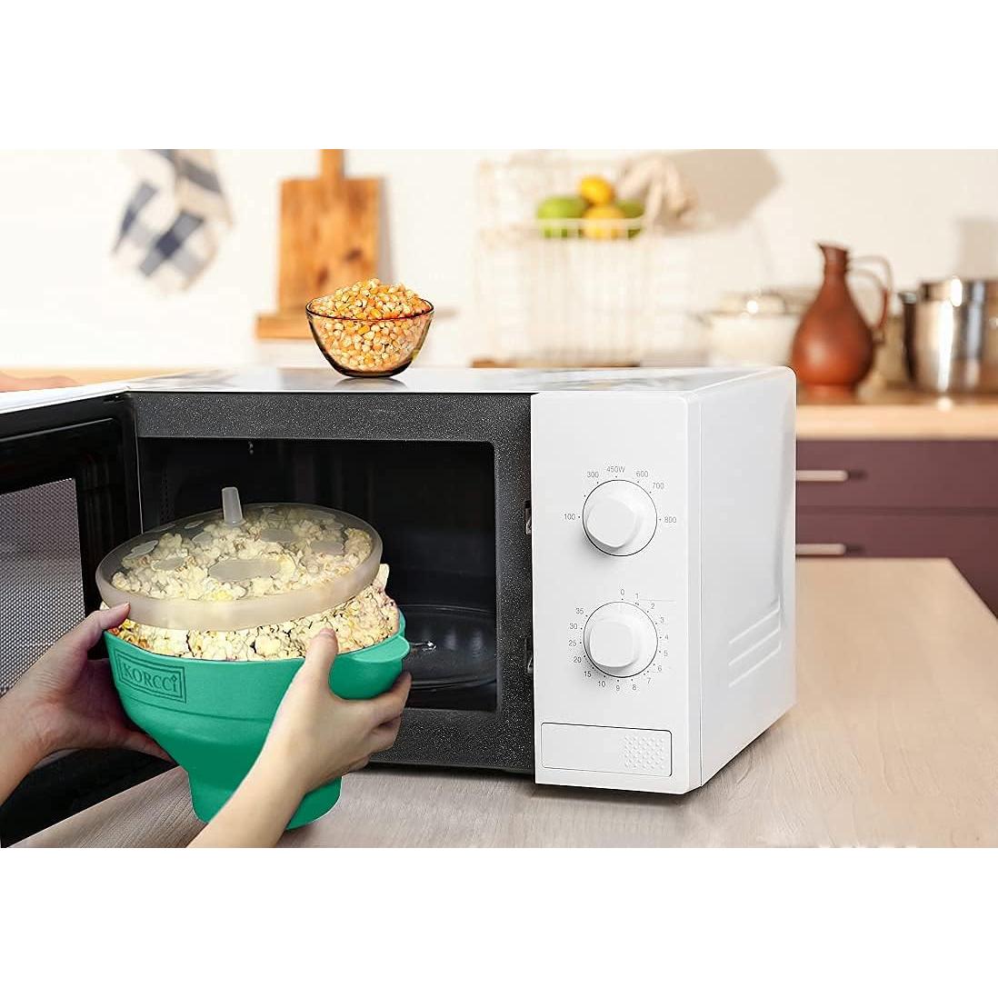 Tazón Plegable para Palomitas KORCCI Aqua 2.4L Microondas
