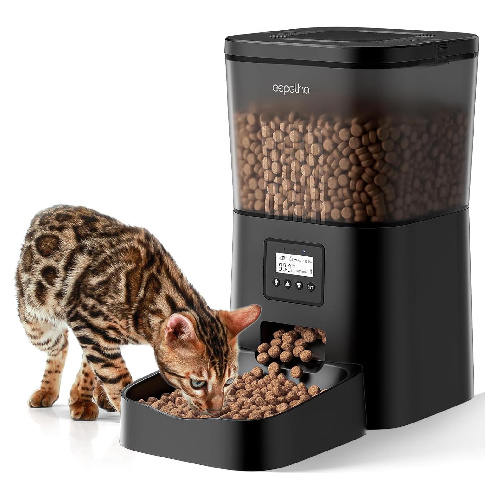 Dispensador Automático de Comida Espelho 4L para Gatos y Perros