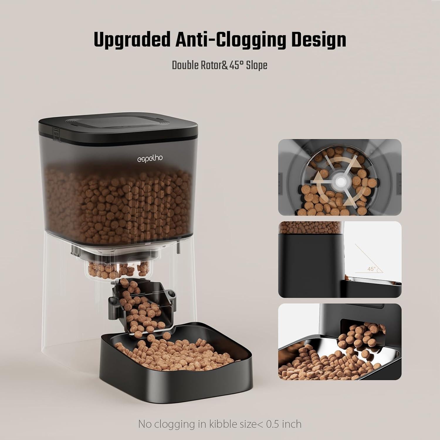 Dispensador Automático de Comida Espelho 4L para Gatos y Perros