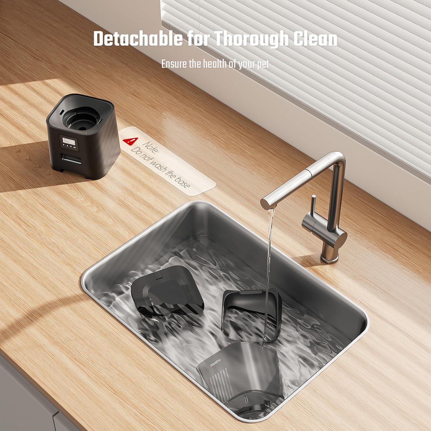 Dispensador Automático de Comida Espelho 4L para Gatos y Perros