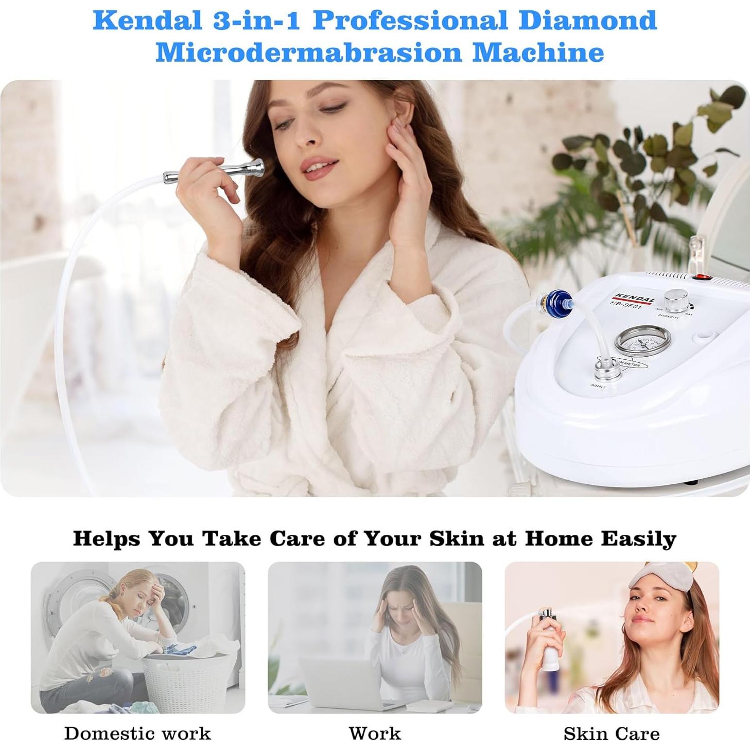 Máquina de Microdermoabrasión Kendal PWSF01 3 en 1 Cuidado Facial