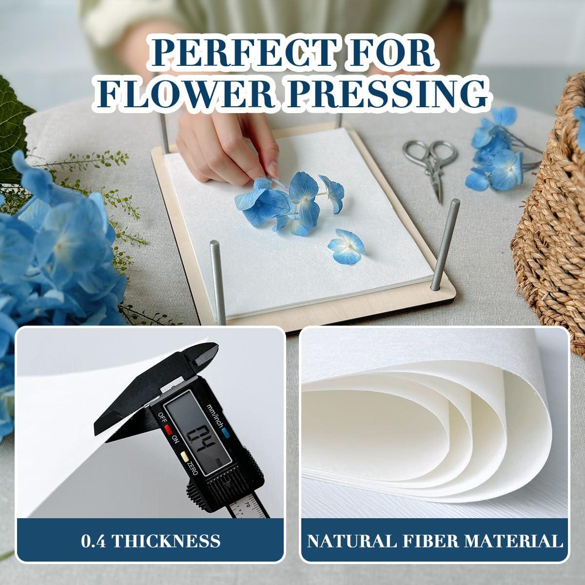 Papel Absorbente para Prensado de Flores Happinit 100 Hojas