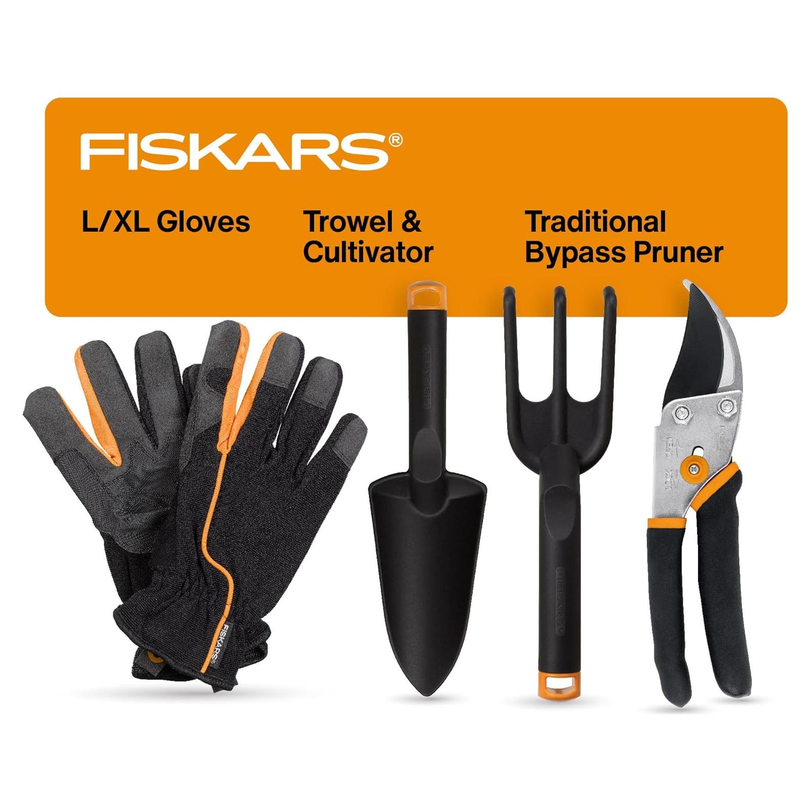 Juego de Herramientas Fiskars para Plantas de Interior 4 Pzas