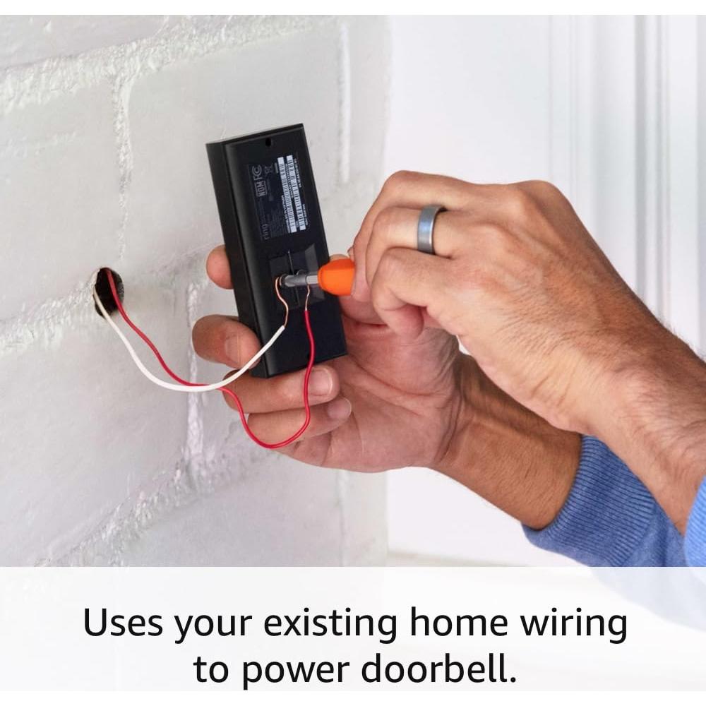 Ring Video Doorbell Wired (newest model), Use Two-Way Talk, advanced motion detection, HD camera and real-time alerts to monitor your front door (wiring required)