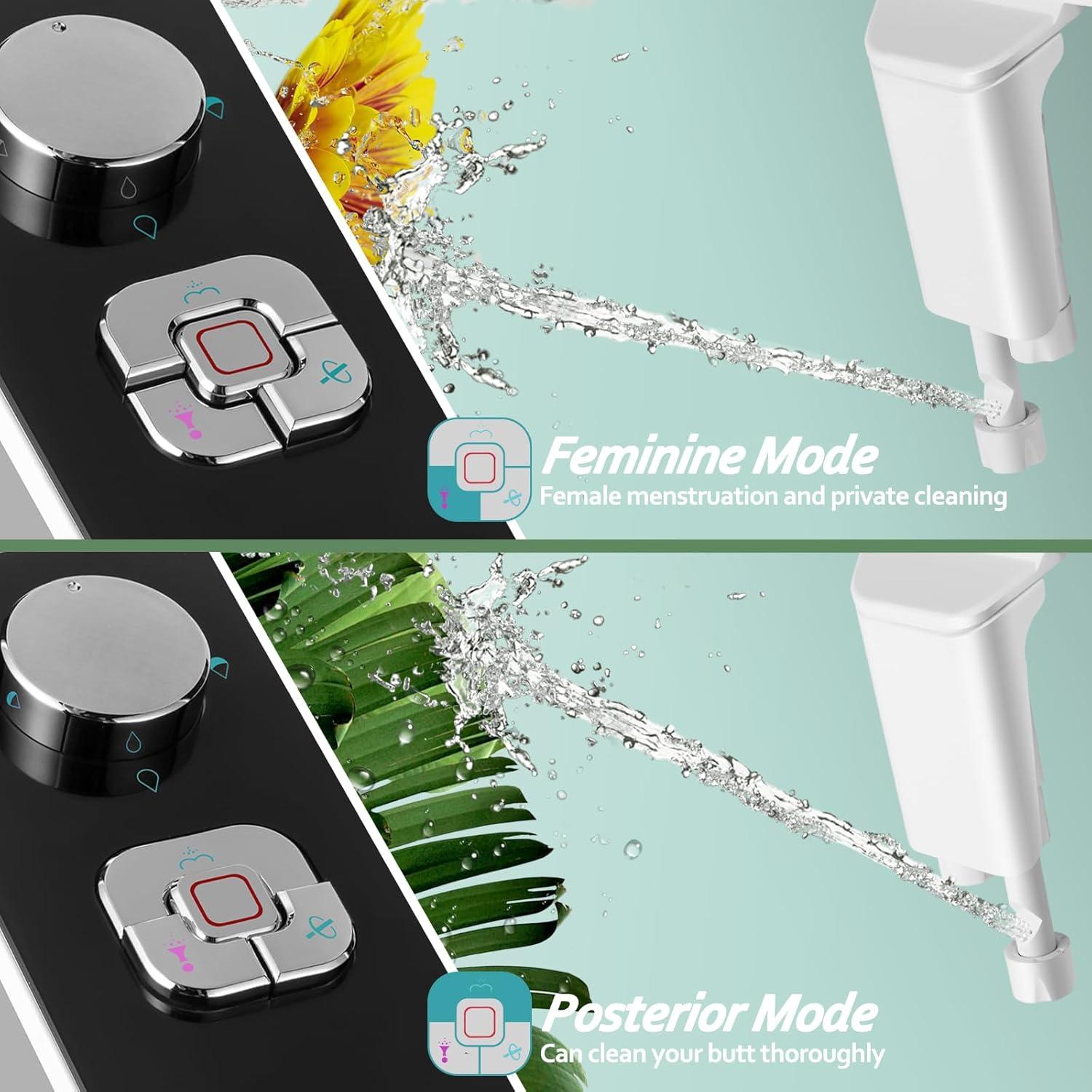 Accesorio de Bidet SAMODRA No Eléctrico Doble Boquilla Negro